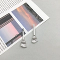 Antique silver alloy broomstick pendants for Halloween DIY jewelry making with retro finish - Antique Silver Broom (10*31mm-10877)