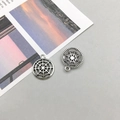 Antique silver hollow spider web charms for DIY jewelry making with top ring loops - Antique Silver Spider Web (14*17mm-15159)