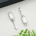 Pendentifs tournevis en alliage argent antique pour accessoires de bijoux DIY - Tournevis à Outils Argent Antique 6*31mm (8522)