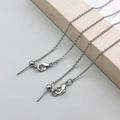 Verstelbare zilveren schuifketting met karabijnsluiting en kogelstift voor DIY-sieraden - Wit K-Goud Universele O-Ketting (46cm)