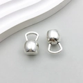 Pendentifs kettlebell en alliage argenté pour création de bijoux sportifs DIY - Haltère de sport en argent antique (9010)