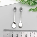Antique silver alloy crown spoon charms for DIY jewelry making and craft accessories - Antique Silver Crown Cutlery Spoon (54*10mm)