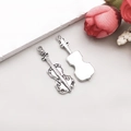 Antique silver violin musical instrument pendant charm for DIY jewelry and necklaces - Antique Silver Musical Guitar 11*32mm (5808)
