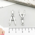 Pendentifs compas en argent antique pour bijoux DIY et accessoires de diplôme - Compas Outil en Argent Antique (12161)
