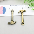Paire de pendentifs marteau en bronze vintage pour bijoux DIY de 2,8cm - Marteau (17388)