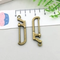 Lot de 2 mini pendentifs scie en bronze vintage pour bijoux DIY et porte-clés - Scie (17389)