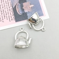 Ciondoli a teiera 3D in lega argento vintage per accessori gioielli fai-da-te - Teiera Alice Argento Antico (B362)