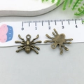 Antique bronze spider alloy charms for DIY jewelry making, 2.5cm width with ring hook - Spider (3679)