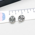 Antique silver alloy snowflake charm for DIY jewelry making with ruler measurement - Oval Snowflake (13880) / 12*15mm