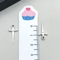 Pendentifs dague vintage en argent pour bijoux DIY, breloques épée de 2,8 cm - Petite Épée de Croix Argent Antique (19245)