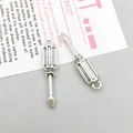 Pendentifs tournevis en argent antique de style industriel pour bijoux DIY et clés - Tournevis en Argent Antique