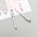 Pendentifs tournevis en alliage argenté comprenant des outils plats et cruciformes - Jeu de Tournevis Argent Antique