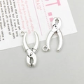 Paire de breloques pinces en alliage argenté pour la création de bijoux DIY - Antique Silver Tool Pliers