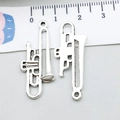Antique silver trumpet musical instrument charms for DIY jewelry and necklaces - Antique Silver Suona (18933) / 33*14mm
