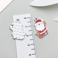 Colgante de Papá Noel en esmalte y aleación para joyas DIY pulseras y collares - Papá Noel de Esmalte Rojo-19669