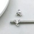 Antique silver elephant charm for DIY bracelets with detailed vintage embossed texture - Elephant Head Style (8810) / 1 Piece/Pack (10*12mm) / Antique Silver