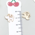Cute white cat enamel alloy charm with gold trim for DIY jewelry making and crafts - White Arched Back Cat (9937) / 1 Piece/Pack (12x12mm) / White