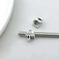 Vintage silver alloy umbrella charm with polka dots for DIY jewelry bracelets - Umbrella Style (11417) / 1 Piece (10*11mm) / Antique Silver