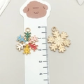 Colorful enamel and gold snowflake charms for DIY Christmas jewelry making - Multicolor Christmas Snowflake (19562)