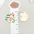 Christmas snowman enamel charm with hat and star, gold back for DIY jewelry making - White Christmas Gift Snowman (19568)