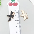 Halloween bat pendant alloy charms in black and gold for DIY jewelry making - Halloween Bat (19544)