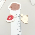Christmas Santa hat enamel charm with white snowflake detail and gold-plated finish for DIY - Red Christmas Hat (19586)