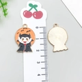 Vampire shaped Halloween alloy enamel charm for DIY bracelets and necklaces - Halloween Vampire (19553)