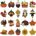 20pcs Thanksgiving enamel charms set with turkey pumpkin and maple leaf for DIY jewelry - New Thanksgiving Turkey Series Assorted (SN1601)