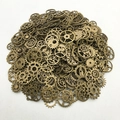 Assortiment antiek bronzen steampunk tandwielen en mechanische bedeltjes voor DIY - Antiek Brons Tandwiel Stijl (SN492)