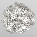 Assortiment zilveren steampunk tandwielen van legering voor DIY sieraden maken - Antiek Zilver Tandwiel Stijl (SN494)