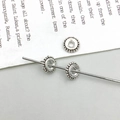 Detailed close-up of retro silver beads with textured beads for DIY jewelry making - Round Spacer Style (16358) / 1 Piece/Pack (1x6mm) / Antique Silver