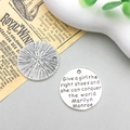 Anhänger aus antikem Silber mit Marilyn Monroe Zitat und Sonnenschein-Muster für DIY - Beschriftungsplatte (8317)