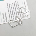 Antique silver ambulance nurse hat and hollow heart charm pendant for DIY jewelry - Nurse Hat Heart Combination Style