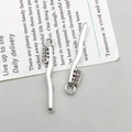 Pair of antique silver alloy toothbrush charms for DIY jewelry making and pendants - Toothbrush Shape Style