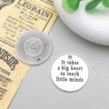 Anhänger in Altsilber mit 'It takes a big heart' Gravur als Geschenk für Lehrer - It Takes Stil (10915)