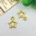 Antique gold hollow star-shaped pendants for DIY jewelry making and handmade crafts - Antique Gold Small Five-Pointed Star