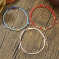 Braccialetti dell'amicizia boho colorati con ciondolo a stella e nodo regolabile - Cordino Regolabile Ciondolo Pentagramma (ZJ15669)