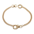 Ensemble de colliers Evil Eye dorés avec fermoirs mousquetons polyvalents et pivots - Style de Chaîne de Connexion à Maillons Plats Multifonctionnels (ZJ4048)