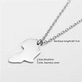 Detailed specs of the 316L stainless steel Africa map pendant with sizing 28x20mm - Africa Map Style (ZJ3830)