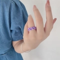 Handmade colorful braided polymer clay ring featuring a retro fashion design for women - Three Color Braided Style(ZJ8110)