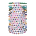 Set de 16 pulseras de la amistad bohemias de colores con cuentas de Taylor Swift Era - Juego de 16 Piezas Estilo Tema Álbumes Taylor (ZJ11784)