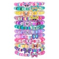 Buntes Schmetterling Armband Set mit Heishi Perlen und Legierungsanhängern für Kinder - Set / Schmetterling Stil (ZJ13721)