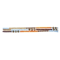 Bracelet bohème multicouche fait main avec des perles bleues, orange et dorées - Bleu Orange Café Or (B1599)