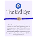 Handmade Hamsa Hand charm bracelet with blue woven rope and sparkling zircon evil eye - Hamsa Hand Pendant (B0003) / Blue