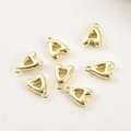 Close-up of seven 14k gold plated letter A pendants for DIY jewelry making - Letter A (1#A) / 1 Piece / Gold