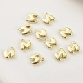 Dettaglio pendente lettera N placcato oro 14k stile palloncino 3D per gioielli - Lettera N (14#N) / 1 Pezzo / Oro