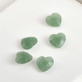Green 13mm heart-shaped faceted crystal stone pendants for DIY jewelry making - Green Aventurine Heart