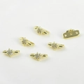 14k vergoldeter sternförmiger Verbinder mit Zirkonia für DIY Schmuckherstellung - Stern (3 Reihen) / 14K Gold