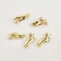14k gold plated palm evil eye pendants for DIY bracelet and necklace jewelry making - Zirconia Hand Gesture (Gold) / Approx 19.4*9.3mm