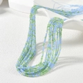 Detail of 2mm faceted light blue and green glass beads for DIY jewelry making and crafts - Blue and Green Mix (MH-2)